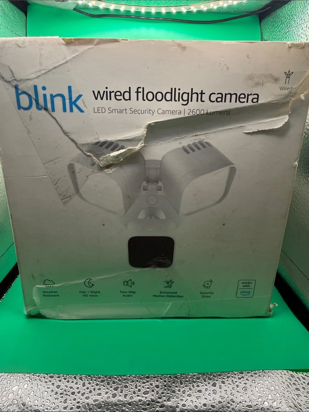 Blink Wired Floodlight Camera - White